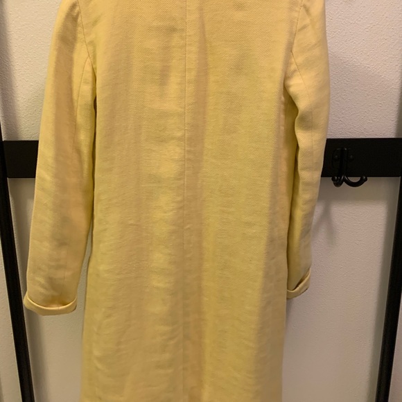 Zara Jackets & Coats Zara Yellow Long Blazer Poshmark